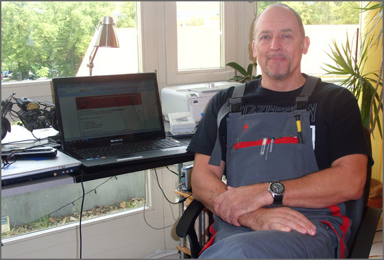 der Chef Lutz Lubrich